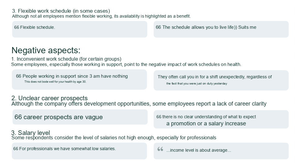 AI Summary of Negative Feedback