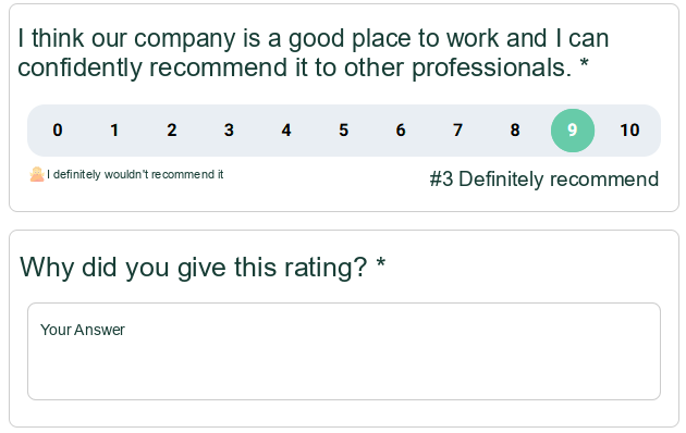 Employee NPS Question