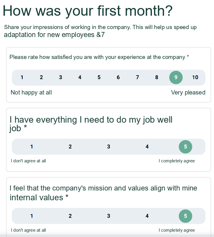 Employee Onboarding Survey