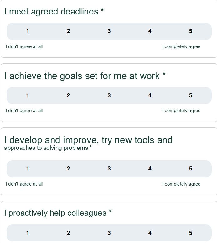 Employee Self-Review Questions