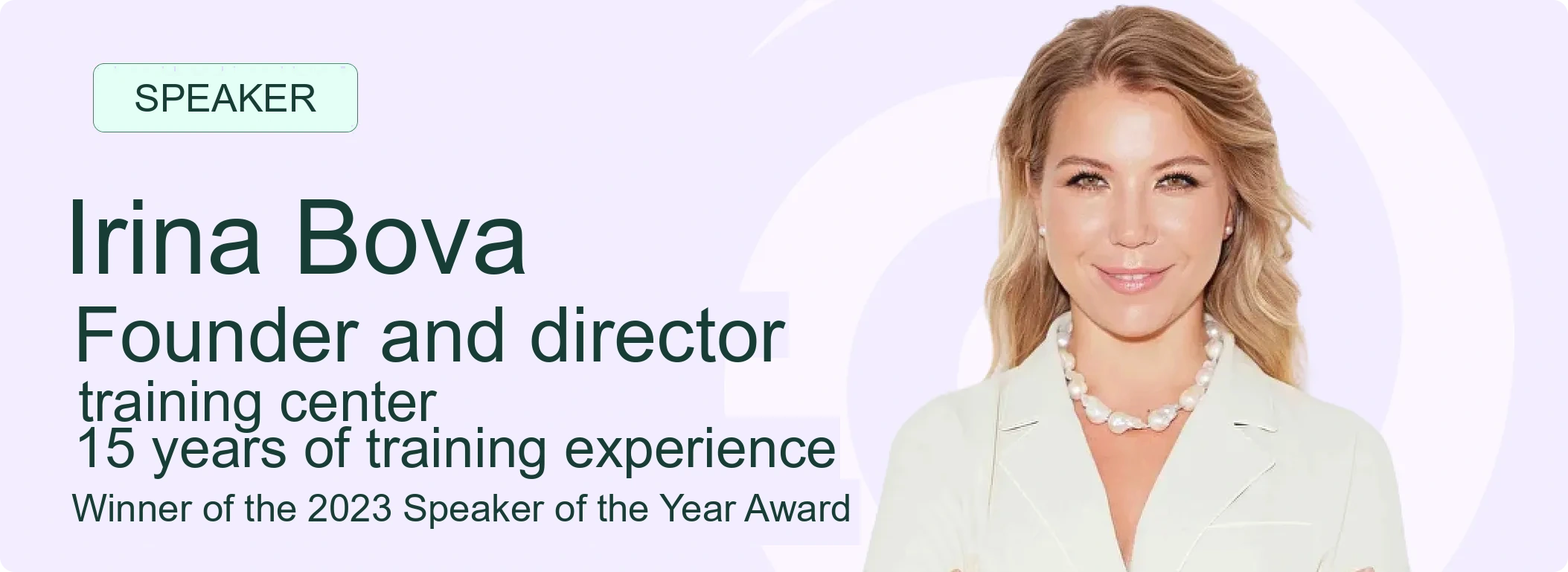 Irina Bova Speaker Profile