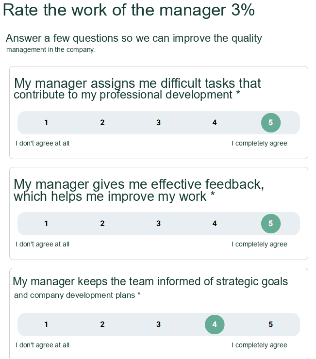 Manager Rating Questionnaire